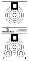 200 yds – center ring is 1"